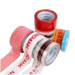 Packing Tape Manufacturer - Bopp Custom Logo Printed Transparent Fragile Shipping Adhesive Jumbo Roll