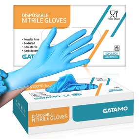 Disposable Nitrile Medical Gloves Manufacturer - Custom Nitrile Examination CE Powder Free Blue