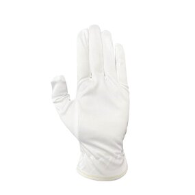 Microfiber Etiquette Gloves Manufacturer - High Quality White Polyester Dust-Free Thin Anti-Slip for Jewelry Cleanroom