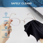Lens Cleaner Wipes Manufacturer - High Quality Microfiber Square for Glasses Phone Screen Kitchen Use