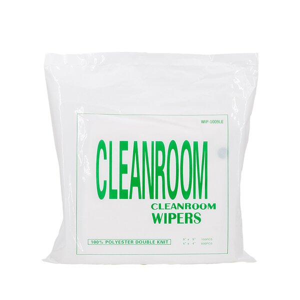 Clean Room Wiper Cloths Manufacturer - 1009LE 100% Polyester Lint-Free Eco-Friendly Square Industrial