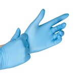 Nitrile Gloves Manufacturer - Waterproof Multifunctional Blue Thickened Wear-Resistant Kitchen Textured Surface Food-Grade