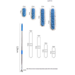 Cleanroom Microfiber Flat Mop Manufacturer - Antistatic ESD for Industry Laboratory Lab Safety Equipment