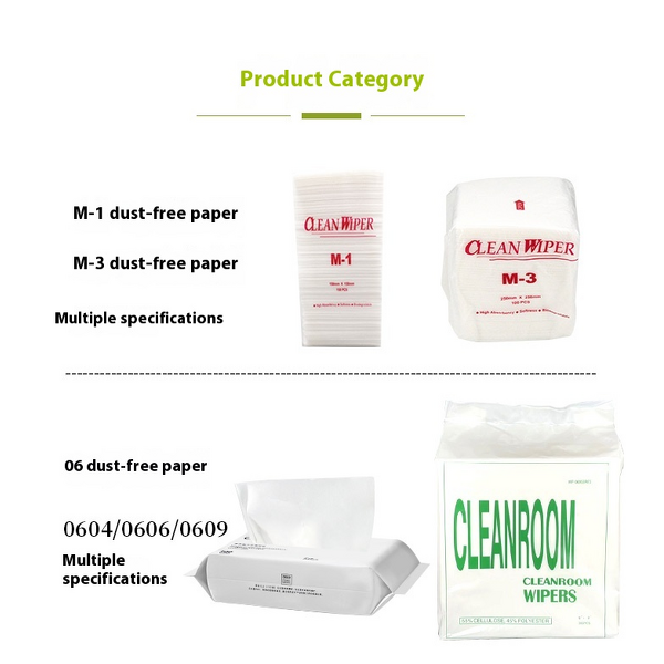 Nonwoven Cleaning Paper Cloth Manufacturer - Industrial Cellulose Fabric Dry Heavy Duty Lint Free for Clean Room