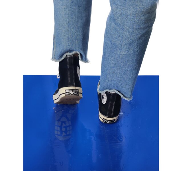 Disposable Anti-Static PE Floor Mat Manufacturer - Blue Sticky Silicone LDPE for Dust-Free Workshop Cleanroom Industrial
