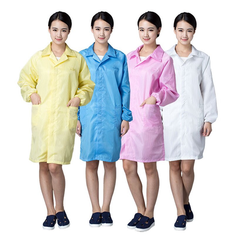 ESD Smock Gown Manufacturer - Factory Direct Anti-Static for Cleanroom Working Safety Clothing for Electronic Lab