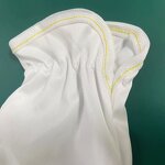 Microfiber Etiquette Gloves Manufacturer - High Quality White Polyester Dust-Free Thin Anti-Slip for Jewelry Cleanroom