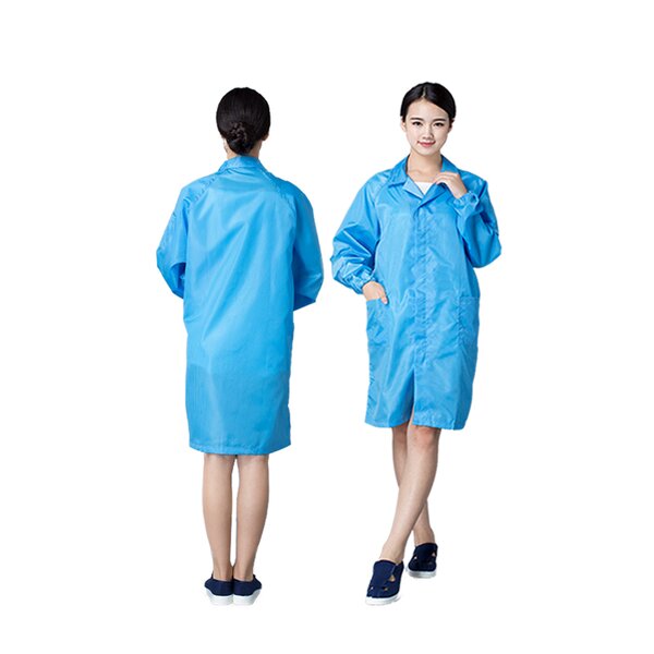 ESD Cleanroom Coverall Manufacturer - Reusable Waterproof Lint-Free Zipper Antistatic Dust-Proof