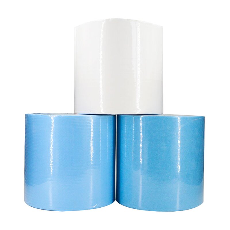 Disposable Cleaning Wipes Manufacturer - Blue Lint-Free Dust-Free Non-Woven Polyester Wiper Roll 500pcs for Laboratory