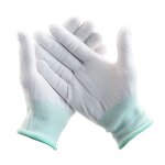 Safety Gloves Manufacturer - 13G Knitted Nylon Black Cut-Resistant Anti-Slip Industrial with Anti-Static