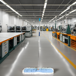 Cleanroom Mop Manufacturer - Lightweight Microfiber Handle Static-Free Eco-Friendly Non-Vacuum Washable for Pharma Lab