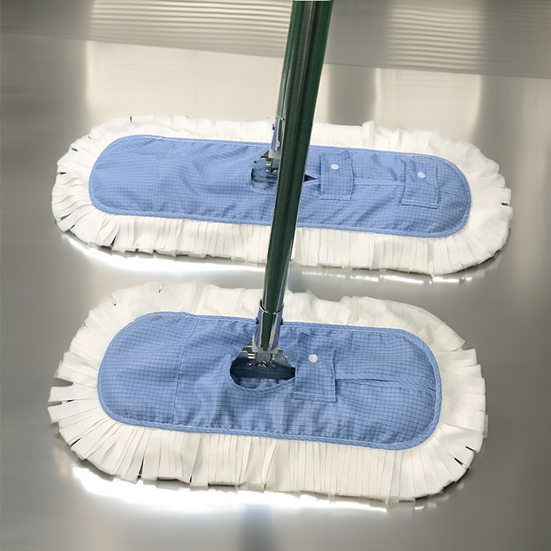 Static-Control Mop Manufacturer - Safety Product Conductive with Aluminum Handle & Replaceable Anti-Lint Cloth for Hospital