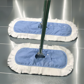 ESD Microfiber Mop Manufacturer - Safe Anti-Static with Replaceable Pad Stainless Steel Frame for Laboratory Floor