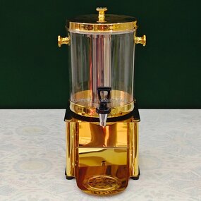 Gold Stainless Steel Drinks Dispenser Manufacturer - Luxury 8L Modern Style Hotel Restaurant Buffet Juice & Beverage