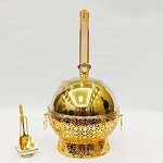 Royal Stainless Steel Chafing Dish Manufacturer - 8L Supplies Fuel-Heated Food Warmer Gold for Hotel Restaurant Catering & Buffets