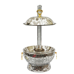 Stainless Steel Chafing Dish Manufacturer - Arabic Luxury 8.0L with Hanging Lid for Hotel Wedding Banquet Fuel Heating
