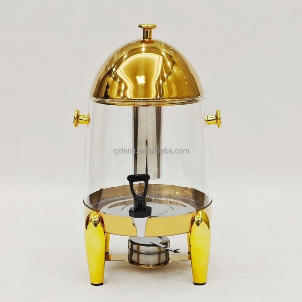 Coffee Tea Dispenser Manufacturer - Hot Sale 12L Hotel Stainless Steel Beverage Self-Service Economic Juice Chafing Dish