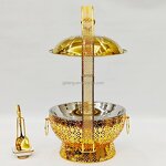 Stainless Steel Chafing Dish Manufacturer - Low Price 8L Capacity Hotel Supplies Buffet with Hanging Lid Heated Alcohol Fuel