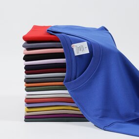 Unisex Plain T-Shirts Manufacturer - 220 GSM 100% Cotton Solid Color Man and Woman