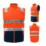 Hi-Vis Reflective Vest Manufacturer - Workwear Day/Night Reversible Taped Safety Vest