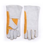 Welding Gloves Manufacturer - Wholesale Yellow Heat Resistant for Welders Cowhide Labor Protective Working