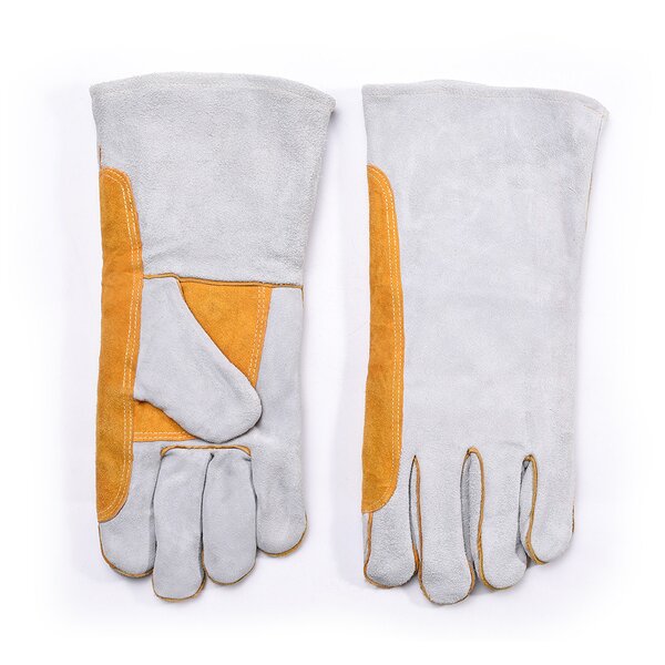 Welding Gloves Manufacturer - Wholesale Yellow Heat Resistant for Welders Cowhide Labor Protective Working