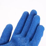 Safety Work Glove Manufacturer - Cotton Yarn Latex Wrinkled Coated Dipped for Gardening Household Construction