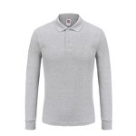 Men's Long Sleeve Polo Shirt Manufacturer - O-Neck 100% Cotton Fitness Knitted