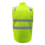 Reversible Hi-Vis Reflective Vest Manufacturer - Double Sided Day/Night Taped Workwear Safety MJ-01