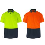 Hi Vis Reflective Polo Shirt Manufacturer - Short Sleeve Safety Clothing for Enhanced Visibility FG-18S