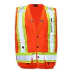 Men's Reflective Safety Vest Manufacturer - High Visibility for Security Construction Traffic Control Engineering Customizable Logo VE11