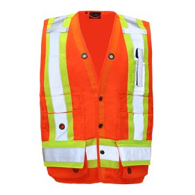 Men's Reflective Safety Vest Manufacturer - High Visibility for Security Construction Traffic Control Engineering Customizable Logo VE11