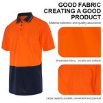 Hi Vis Reflective Polo Shirt Manufacturer - Short Sleeve Safety Clothing for Enhanced Visibility FG-18S