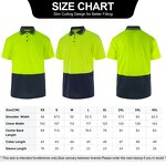 Hi Vis Polo Shirt Manufacturer - with LED Flash Short Sleeve Safety Camisas Orange Green Reflective Customizable Logo FG-18S