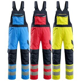 Reflective Bib Pants Manufacturer - Factory Price Split Worker Wear Safety High Visibility Ski Men Suspenders