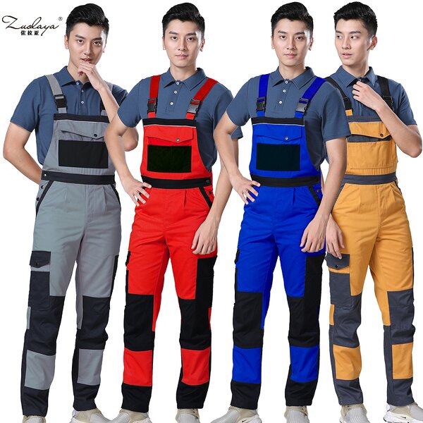 Industrial Safety Bib Pants Manufacturer - Factory New Design Workwear Uniform Overalls Cargo Work Pants for Men