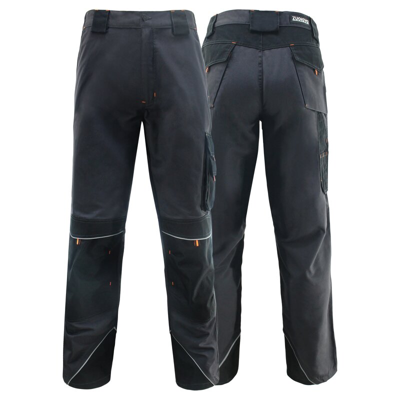 Men's Reflective Cargo Pants Manufacturer - Customizable Polyester Cotton Multi-Pockets Work Logo TP-05