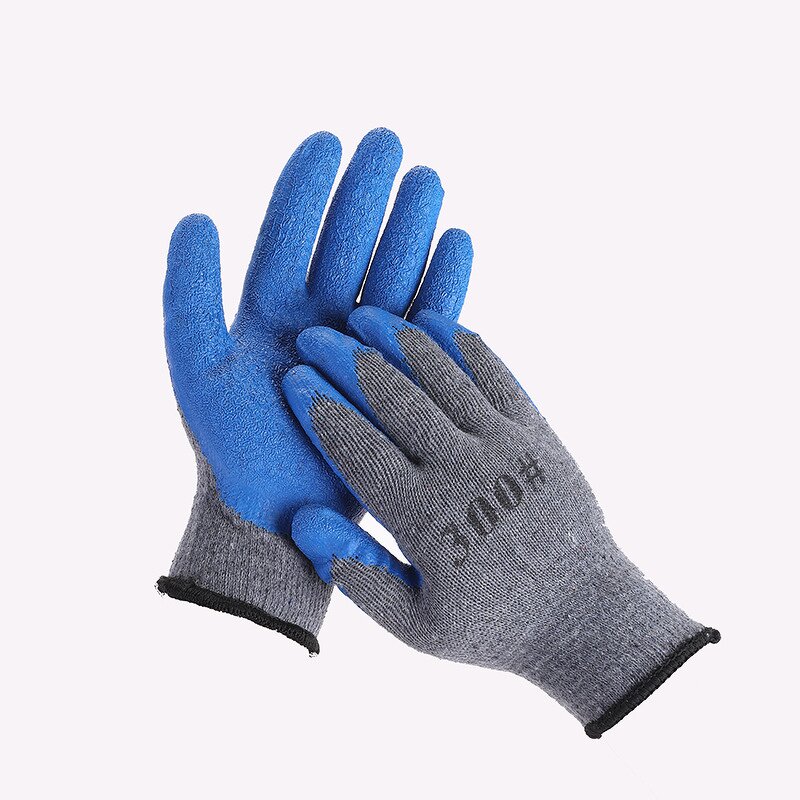 Safety Work Glove Manufacturer - Cotton Yarn Latex Wrinkled Coated Dipped for Gardening Household Construction