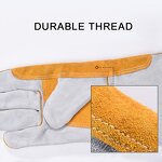 Welding Gloves Manufacturer - Wholesale Yellow Heat Resistant for Welders Cowhide Labor Protective Working