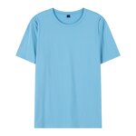 Casual T-Shirt Manufacturer - Wholesale 95% Cotton 5% Spandex 185gsm Short Sleeve Custom Plain for Man and Woman