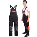 Workwear Bib Pants Manufacturer - Professional Work Uniform Custom Reflective Safety Overalls Cargo Pants for Men