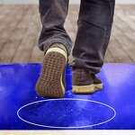 ESD Sticky Floor Mat Manufacturer - GI Dust Control 30 Layers High-adhesion Peel Off Blue PE Cleanroom 24x36