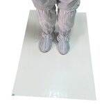 Cleanroom Tacky Adhesive Mat Manufacturer - White Disposable 30 Sheets Cleaning Floor Peel up