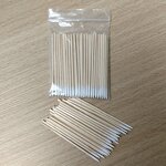 Cleanroom Cotton Bud Manufacturer - Professional Biodegradable 1mm Mini Pointed Tip Wooden Stick Cosmetic for Makeup