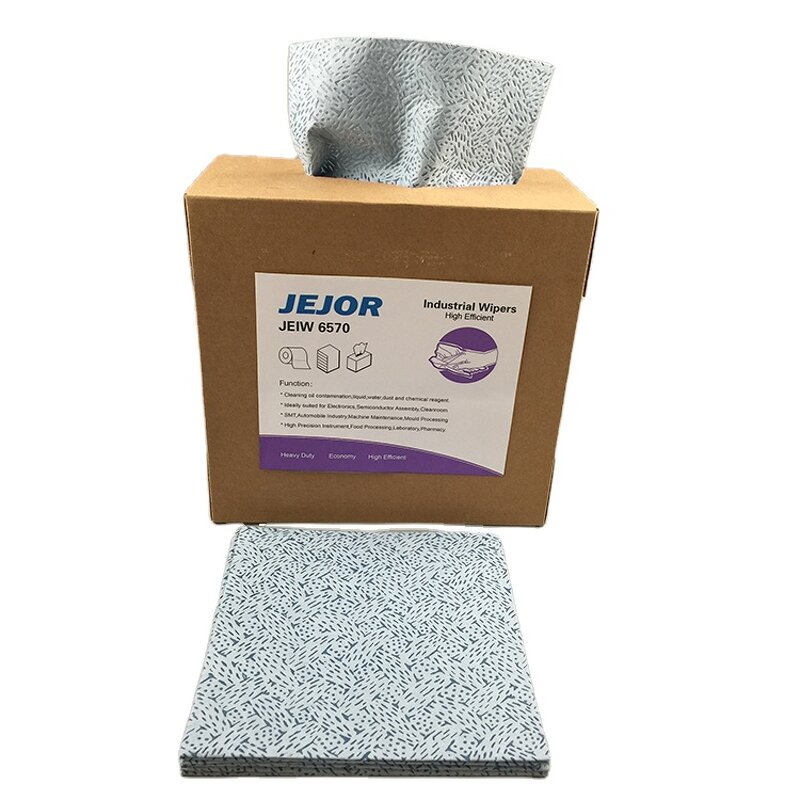 Cleanroom Wipes Manufacturer - Car Industrial Cleaning Oil Absorbency Lint Free Blue Nonwoven Meltblown 100% PP