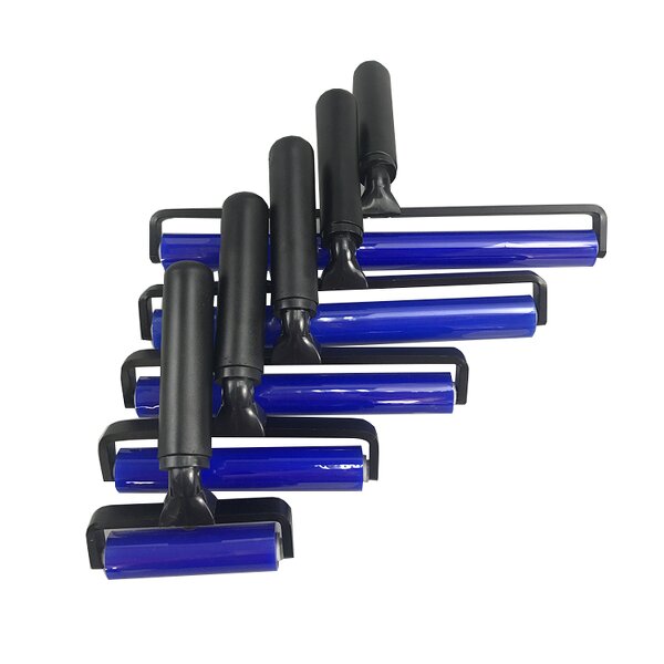 Silicone Sticky Lint Roller Manufacturer - PCB LCD Cleaning Dust Remover Plastic Handle Reusable 4inch Cleanroom