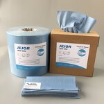 Cleanroom Wipes Roll Manufacturer - GI Industrial Cleaning Heavy Duty Lint Free 70% Cellulose 30% Polypropylene Nonwoven Blue
