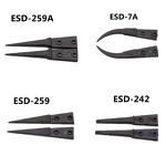 Antistatic Tweezers Manufacturer - GI Wholesales Esd 259 Tip Replacing 130mm Silver Carbon Fiber Stainless Steel
