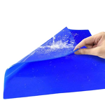 Silicone Sticky Door Mat Manufacturer - GI 3mm 5mm Dust Removal Blue Reusable Washable for Cleanroom