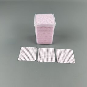 Nail Polish Remover Wipes Manufacturer - Custom LOGO Private Label Absorbent Soft Fabric Lint Free 100% PP Nonwoven Pink UV